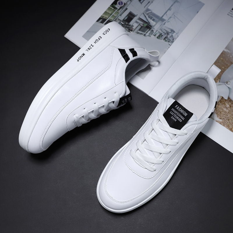 Lune London | Flat White Casual Shoes Made Of Rubber