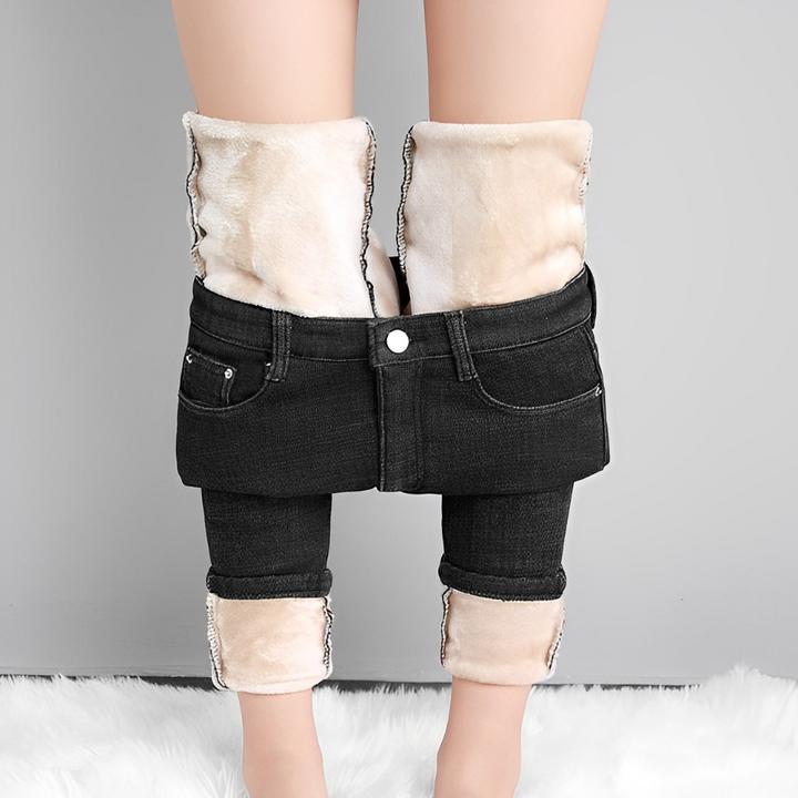 Lune London | Jeans extensibles en polaire et chauds