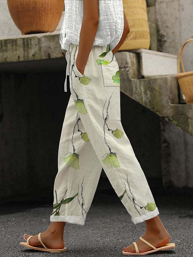 Lune London | Comfortable Wide Pants with Modern Print for Women