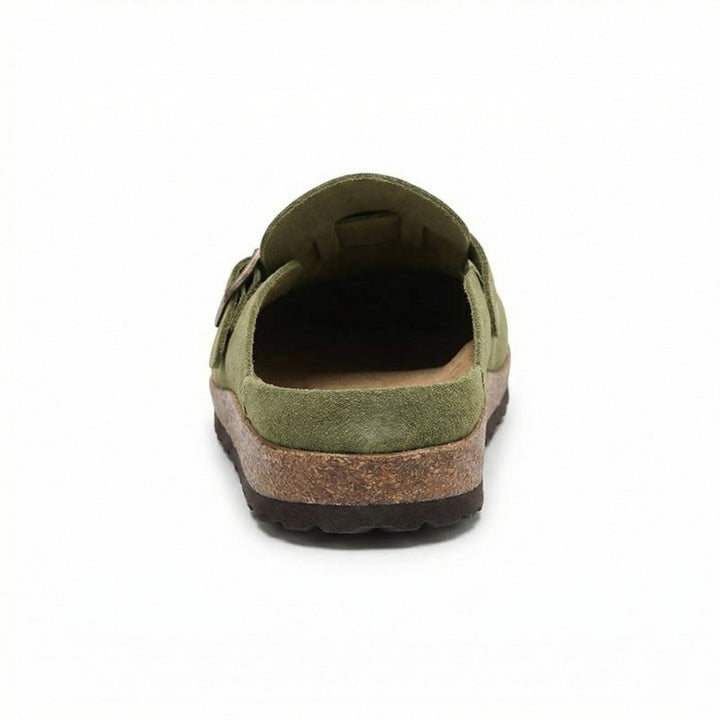 Clogs - Women's Retro Suede Slip-On Mule