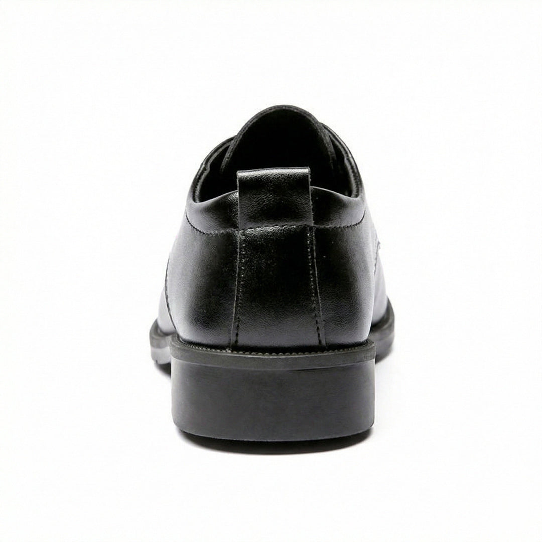 Men's Elegant Leather Lace-Up Shoes with Non-Slip Sole