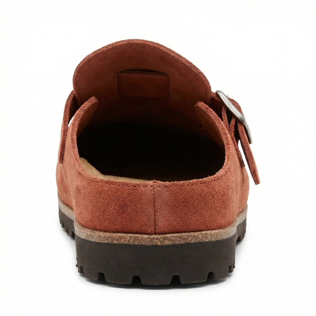 Clogs - Women's Retro Suede Slip-On Mule