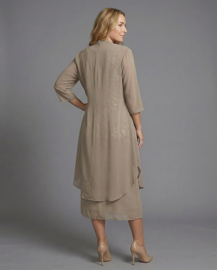 Lune London | Two-Piece Chiffon Dress Elegant Set