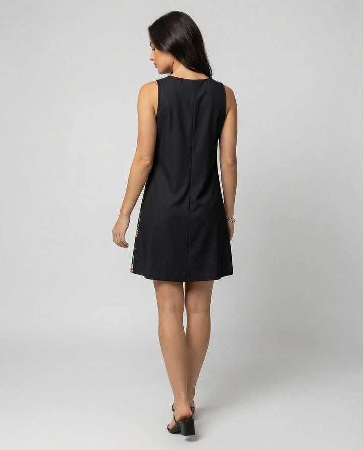 Women’s Sleeveless Casual Dress with Artistic Print & Lightweight Fabric | Lune London
