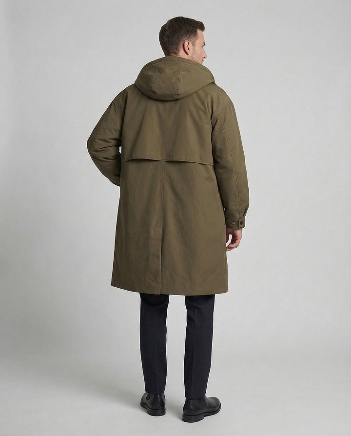Lune London | Men's Waterproof Trench Coat Stylish & Warm Puffer Design