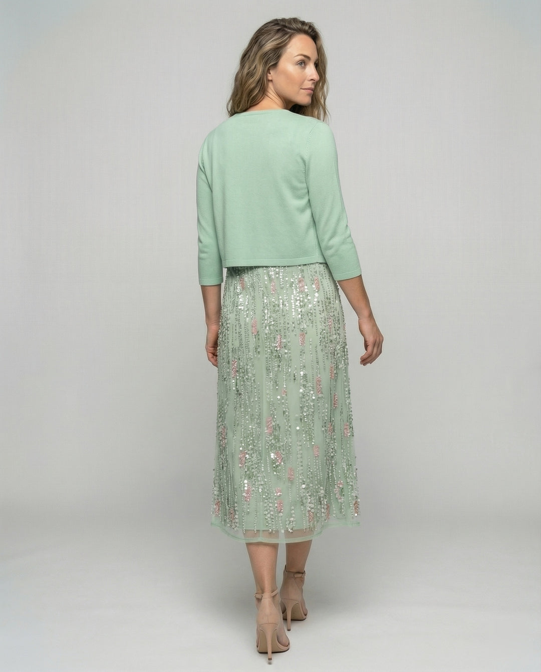 Women’s Floral Two-Piece Midi Dress with Elegant Fit | Lune London
