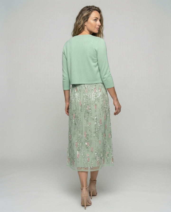 Women’s Floral Two-Piece Midi Dress with Elegant Fit | Lune London