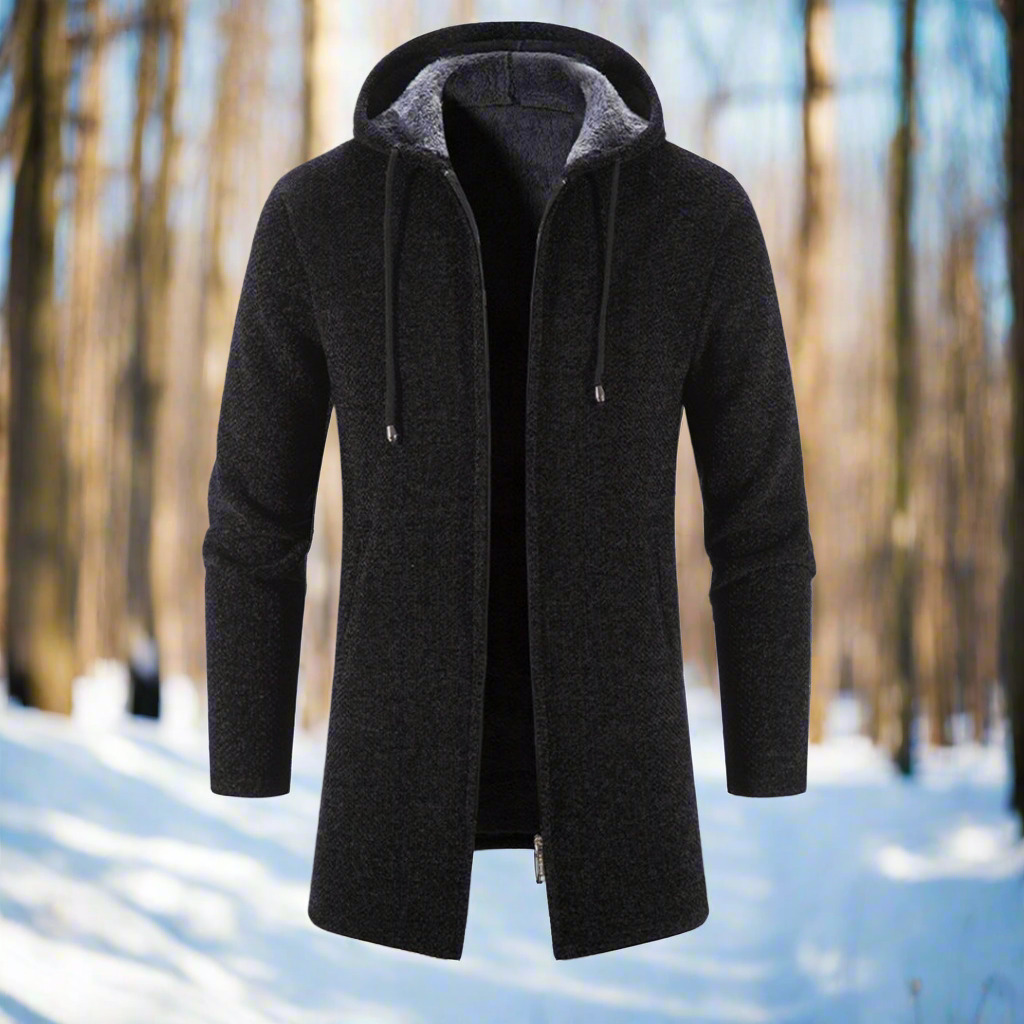 Lune London | Jacket - mid-length - zipper with hood - warm and comfortable