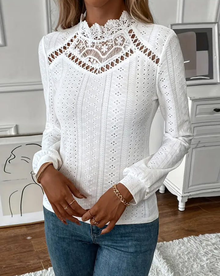 Lune London | Lace Round Neck Long Sleeve