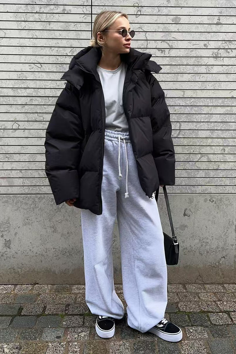 Lune London | Duty Zipper Hooded Puffer Coat