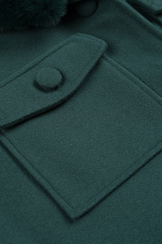 Lune London | Removable Fur Collar Wool Jacket