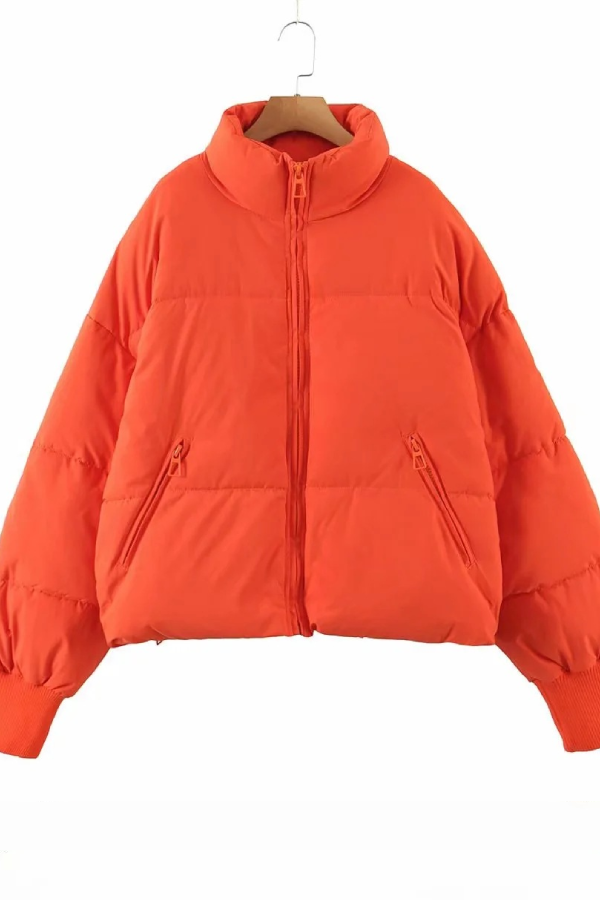 Lune London | Collars Zipper Pocket Thick Warm Cotton Jacket