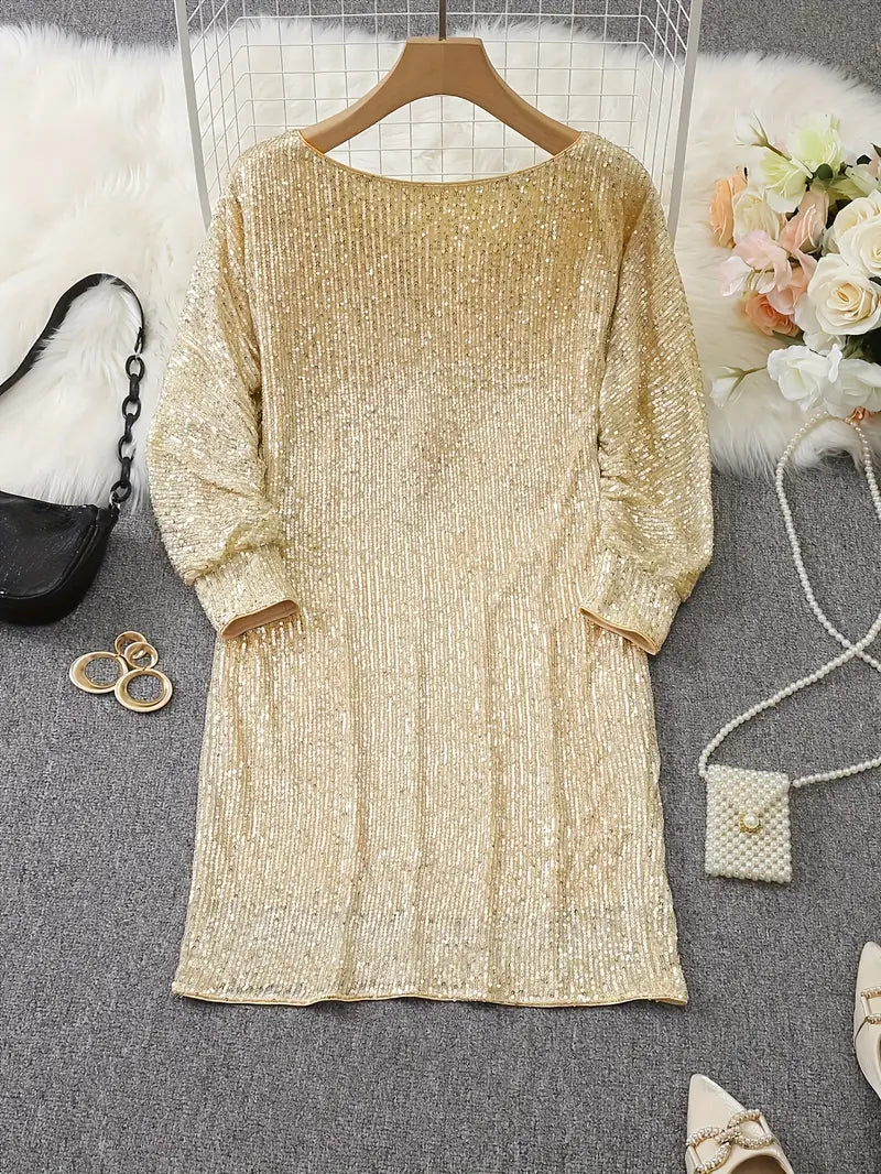 Lune London | Party sequin dress with contrast