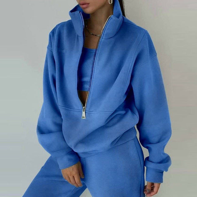 Lune London | Sweatshirt Und Hose Für Damenbekleidung Mit Reißverschlussverschluss