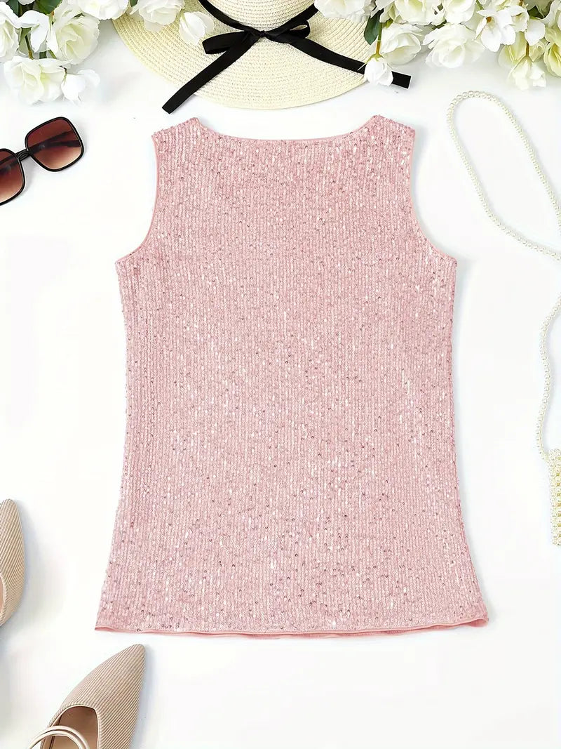 Lune London | Sleeveless Top with Sequins