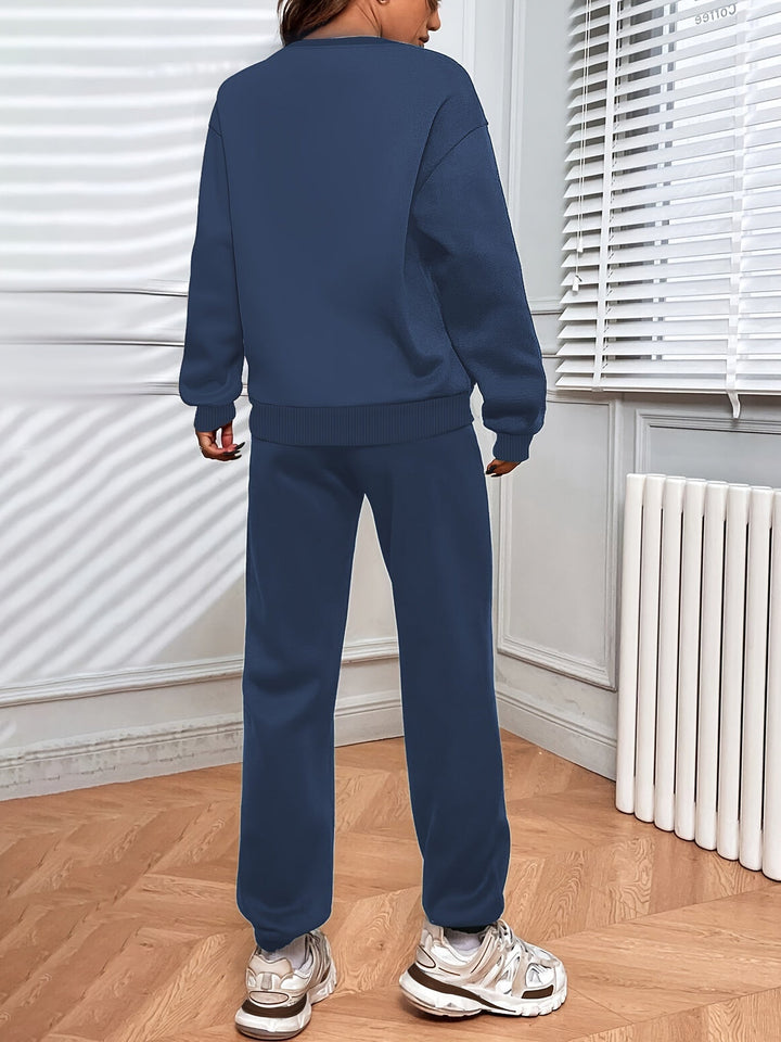 Lune London | Jogging Set - Oversized Sweatshirt & High-Waisted Jogger - Soft & Comfortable