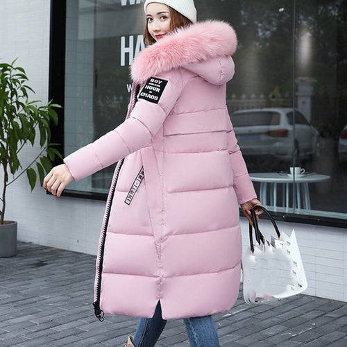 Lune London | Manteau long avec col en fourrure pour femmes