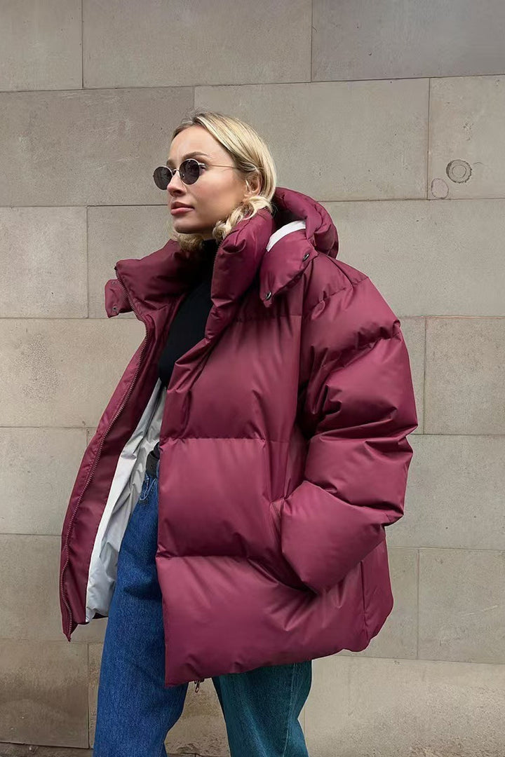 Lune London | Duty Zipper Hooded Puffer Coat