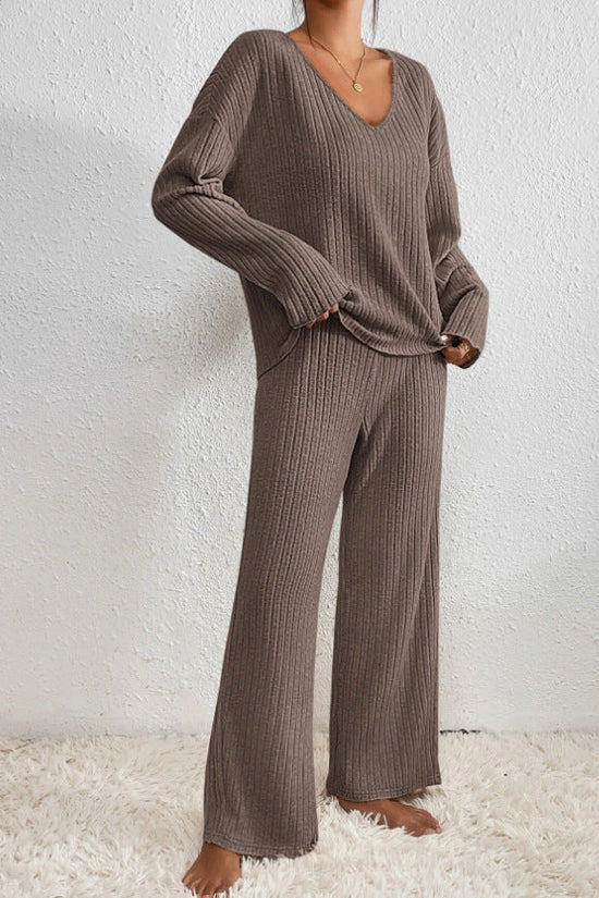 Lune London | Women's Ribbed Two-Piece Loungewear Set
