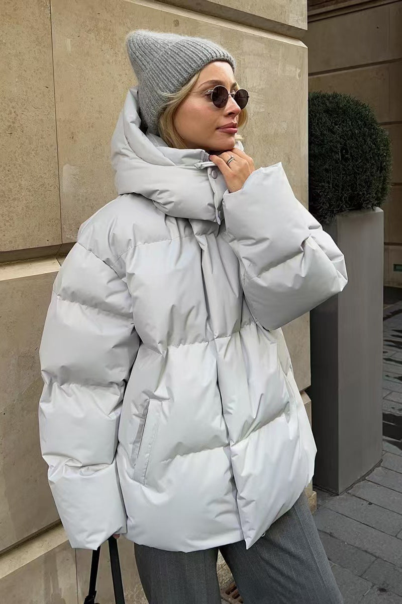 Lune London | Duty Zipper Hooded Puffer Coat