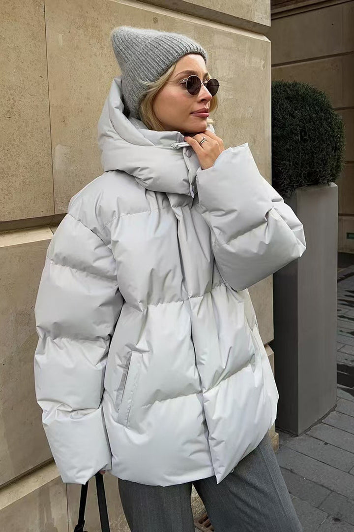 Lune London | Duty Zipper Hooded Puffer Coat