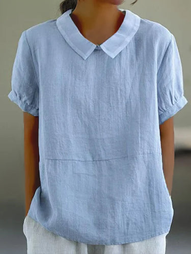 Lune London | Soft Cotton Linen Blouse for Women