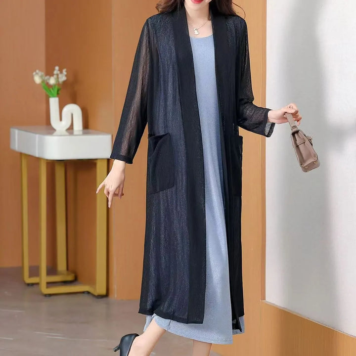 Lune London | Silk Jacquard Trench Coats With V Neck Oriental Long Sleeves