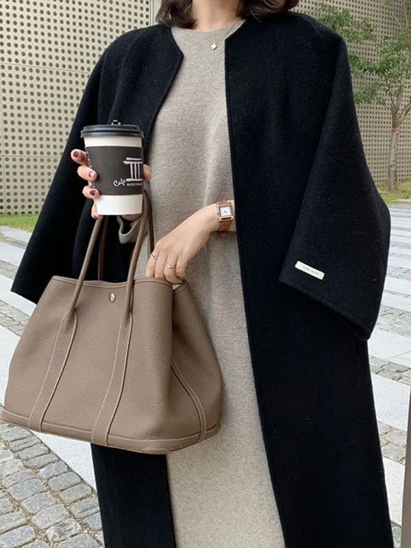 Women’s Long Wool Coat with Elegant Fit & Thermal Insulation | Lune London