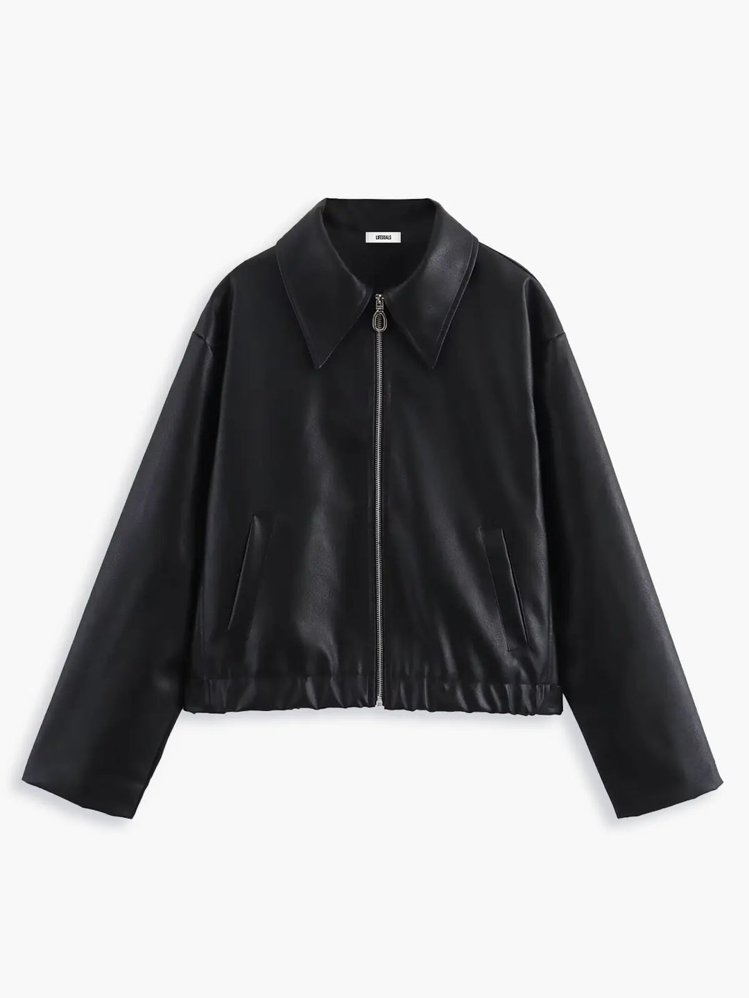 Lune London | Faux Leather Bomber Jacket