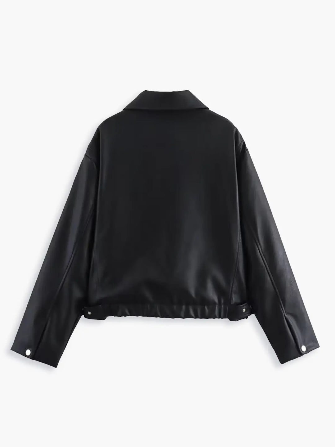 Lune London | Faux Leather Bomber Jacket