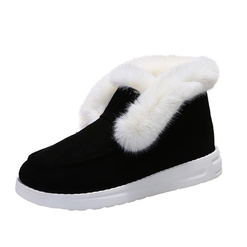 Lune London | Winter loafers - Slip-on suede loafers with fur lining
