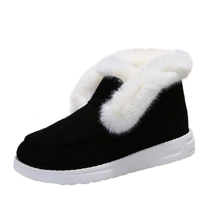 Lune London | Winter loafers - Slip-on suede loafers with fur lining