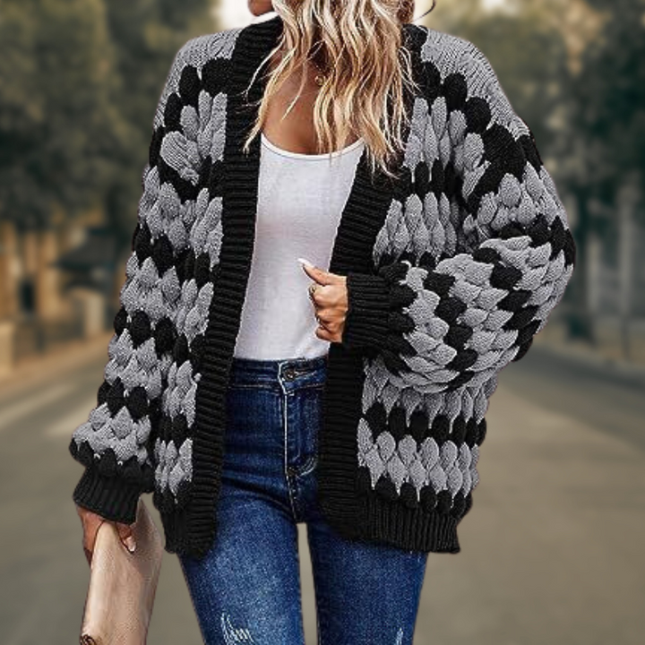 Lune London | Cardigan - Chunky Knit - Open Front - Relaxed Fit - Soft and Warm