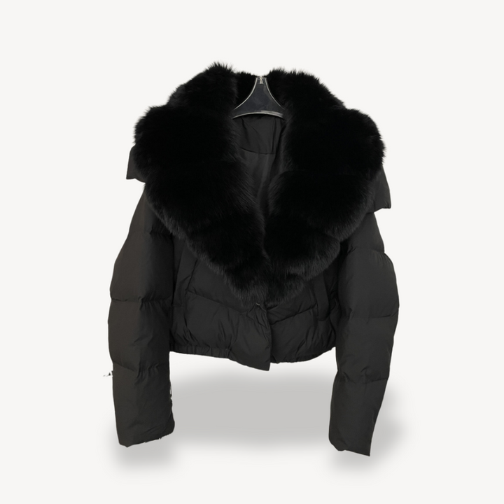 Lune London | Winter Puffer Jacket with Faux Fur Collar for Women