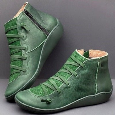 Lune London | Ankle Boots - Genuine Leather - Zipper - Stylish Design - Comfortable Sole