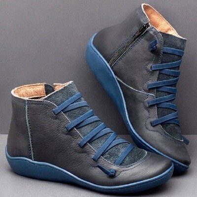 Lune London | Ankle Boots - Genuine Leather - Zipper - Stylish Design - Comfortable Sole