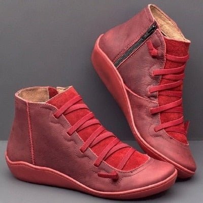 Lune London | Ankle Boots - Genuine Leather - Zipper - Stylish Design - Comfortable Sole