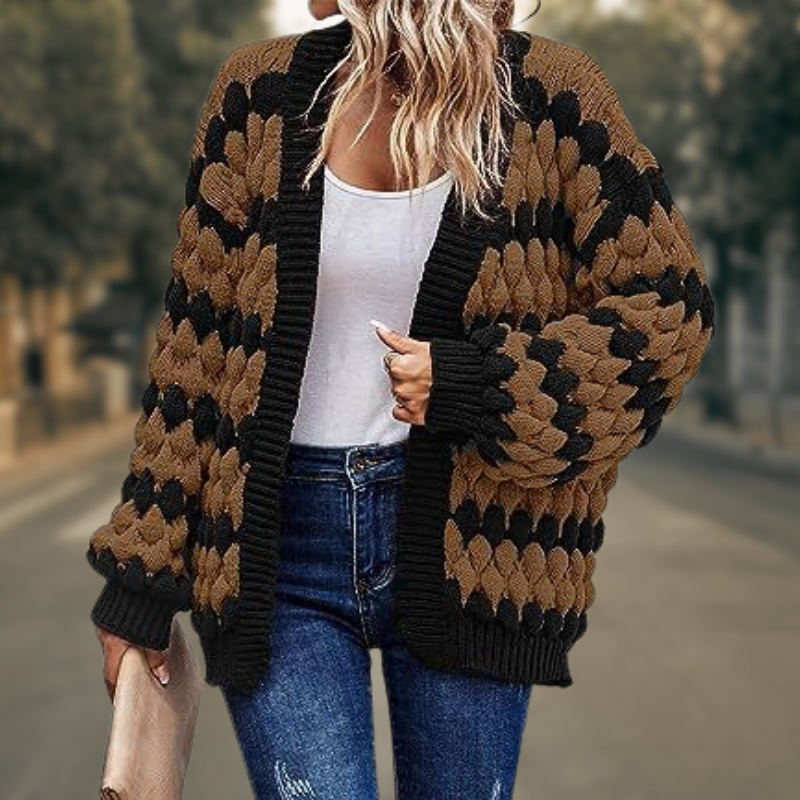 Lune London | Cardigan - Chunky Knit - Open Front - Relaxed Fit - Soft and Warm
