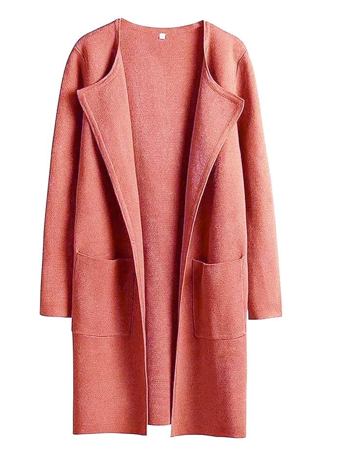Lune London | Coat - Loose Fit - Knee Length - Wide Lapel - Minimalist Design