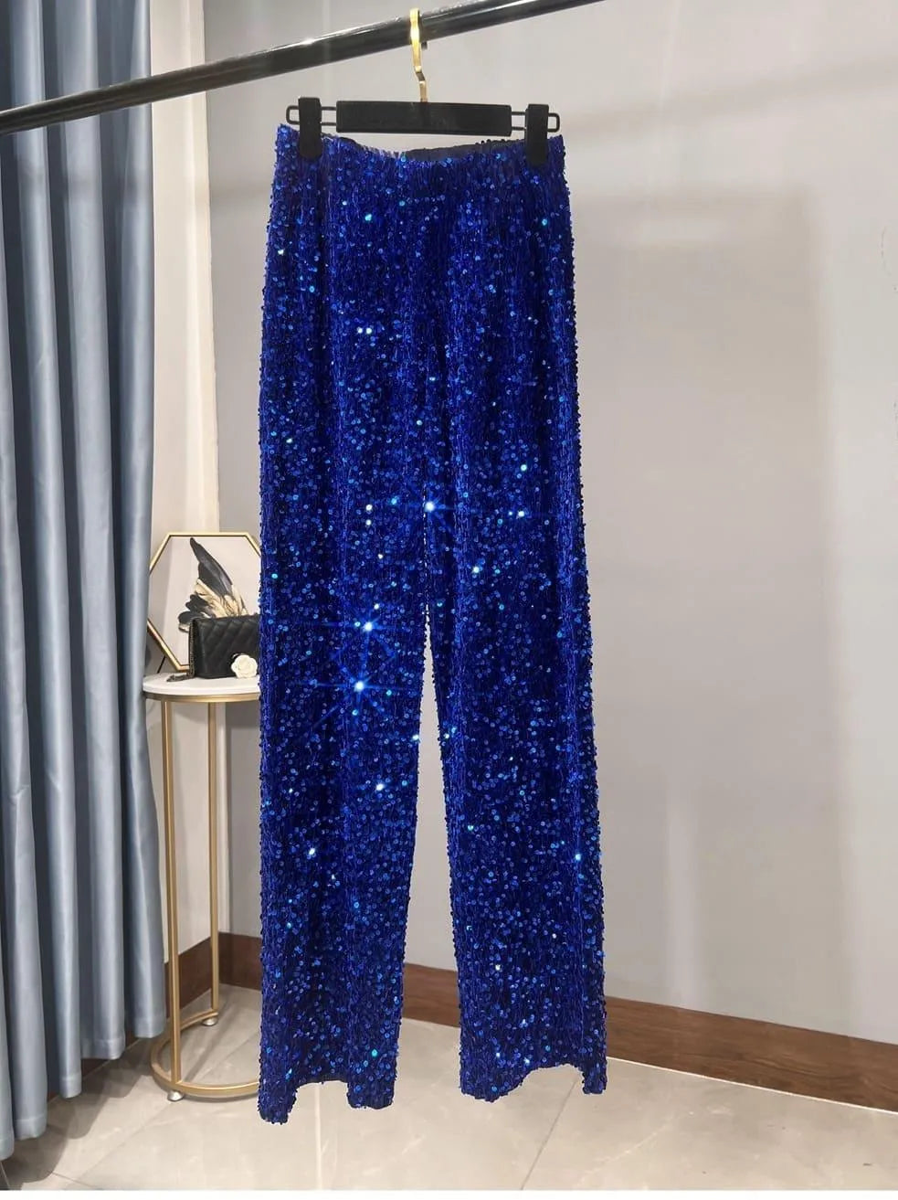 Chic Und Stil | Wide Sun Pants with Sequins