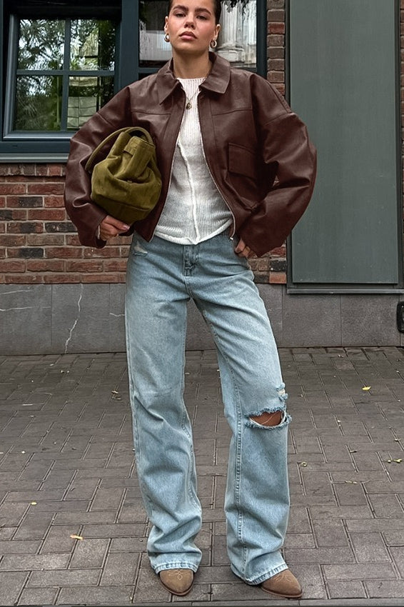 Lune London | Brown Leather Jacket