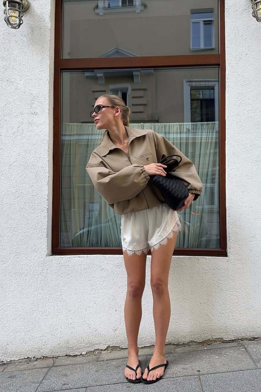 Lune London | Up Cropped Khaki Jacket