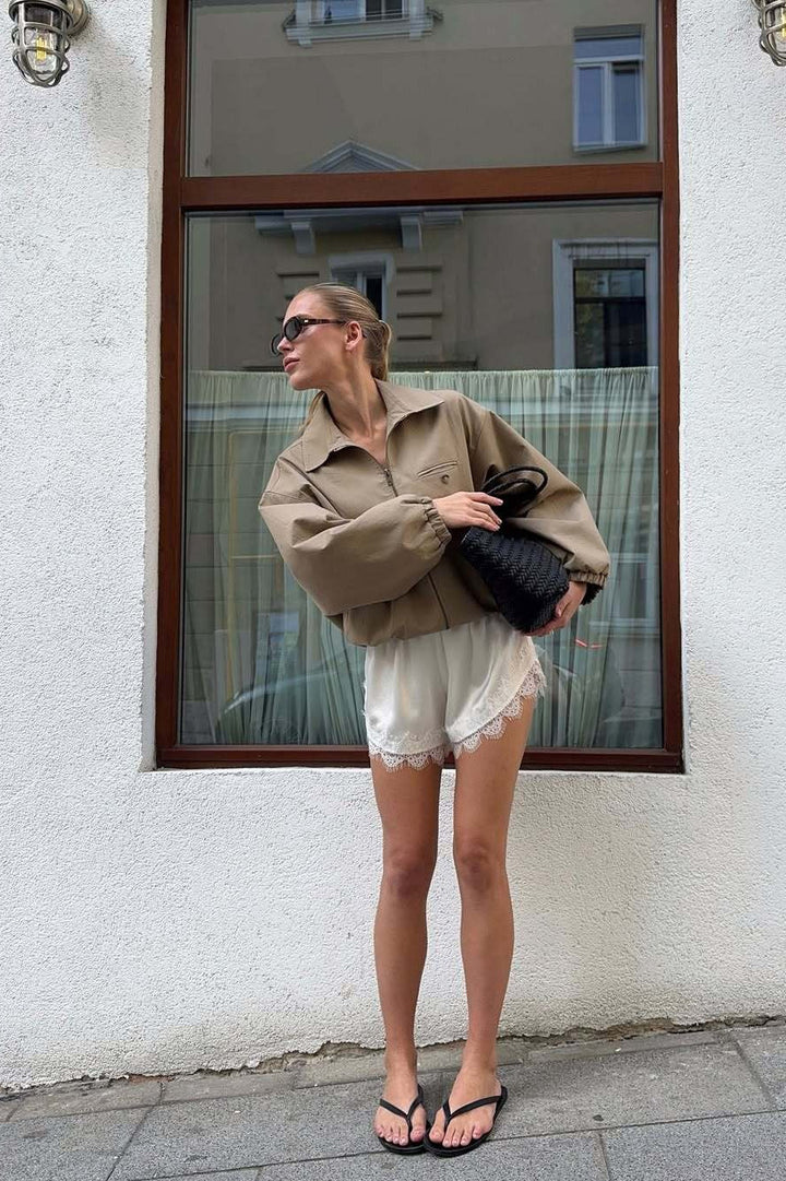 Lune London | Up Cropped Khaki Jacket