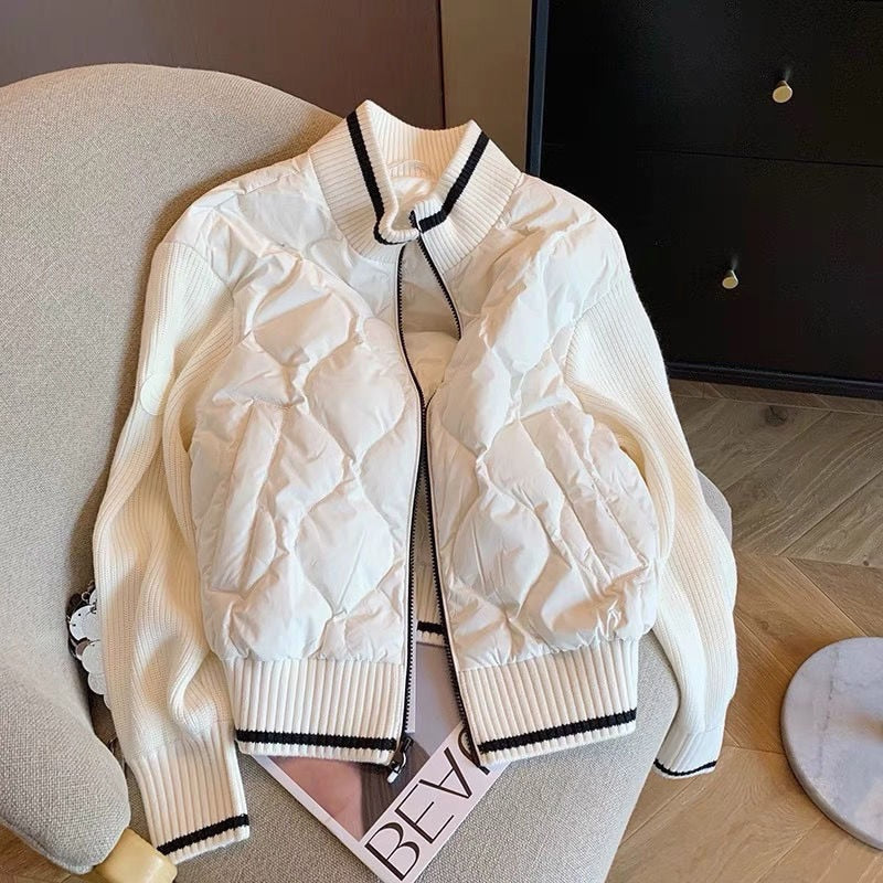 Lune London | Women's patchwork jacket - Lightweight and warm puffer jacket for a casual style