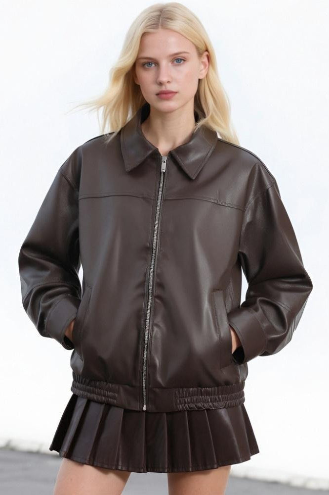 Lune London | Leather Casual Blazer