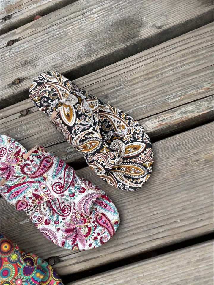 Lune London | Floral Flip Flops for Women