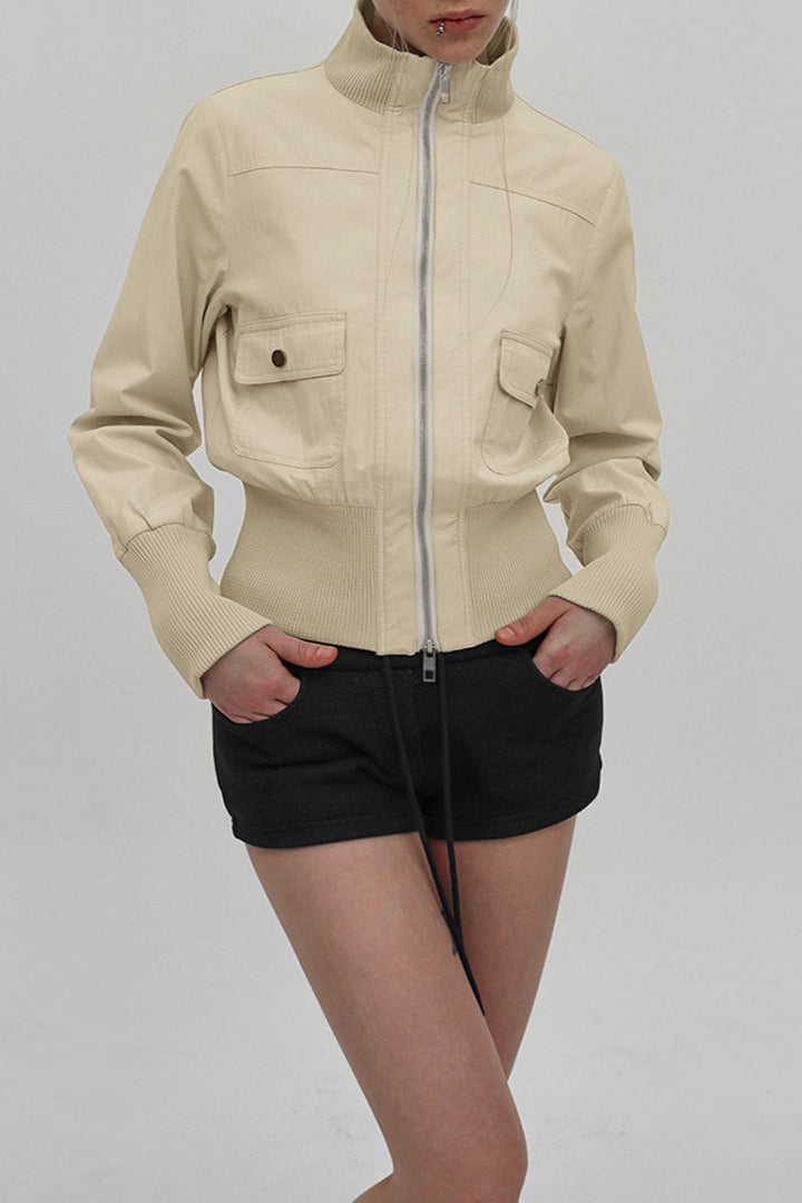 Lune London | Belted Stand Collar Jacket