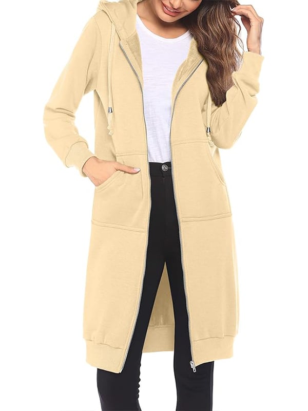Lune London | Long hooded jacket with zipper