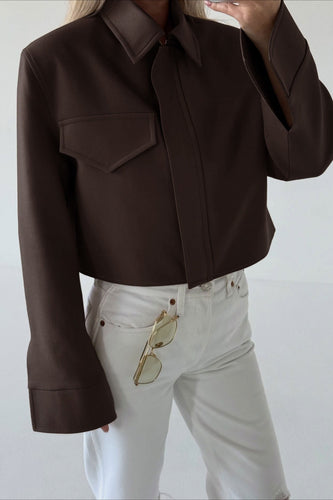 Lune London | Length Brown Zip Jacket