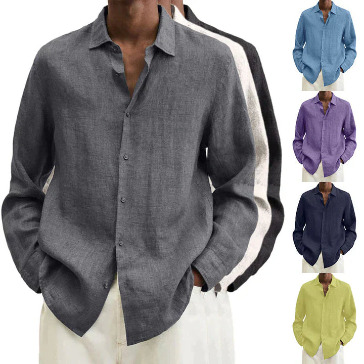 Lune London | Long Sleeve Linen Shirt for Men